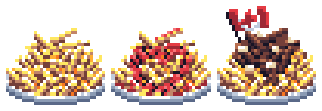 A stack of fries